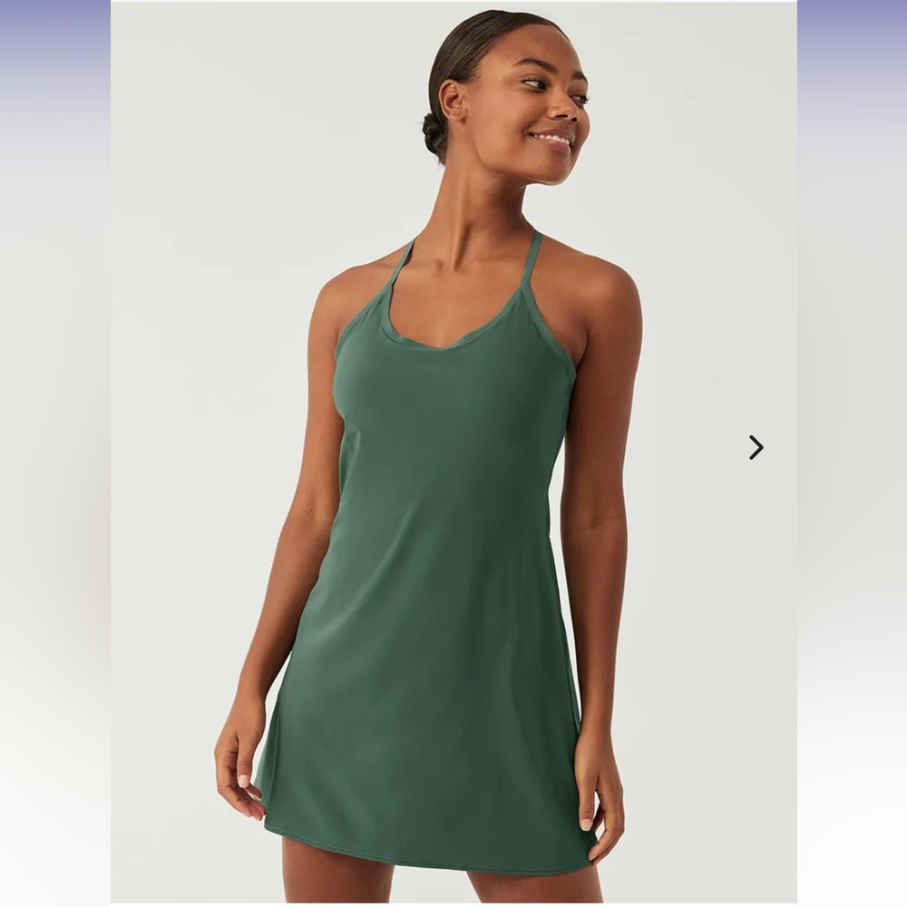 Small Outdoor Voices Exercise Dress in Evergreen